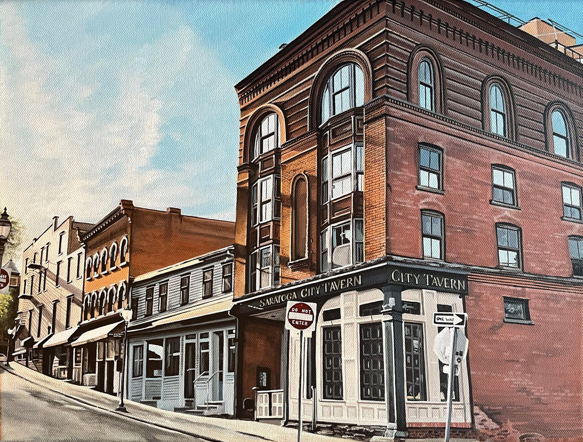 Saratoga City Tavern, print Jordan Flower Fine Art