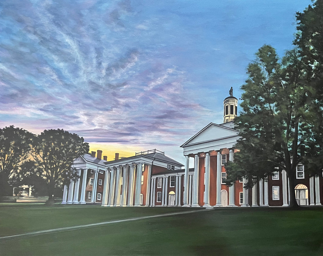 Sunset on the Colonnade, print