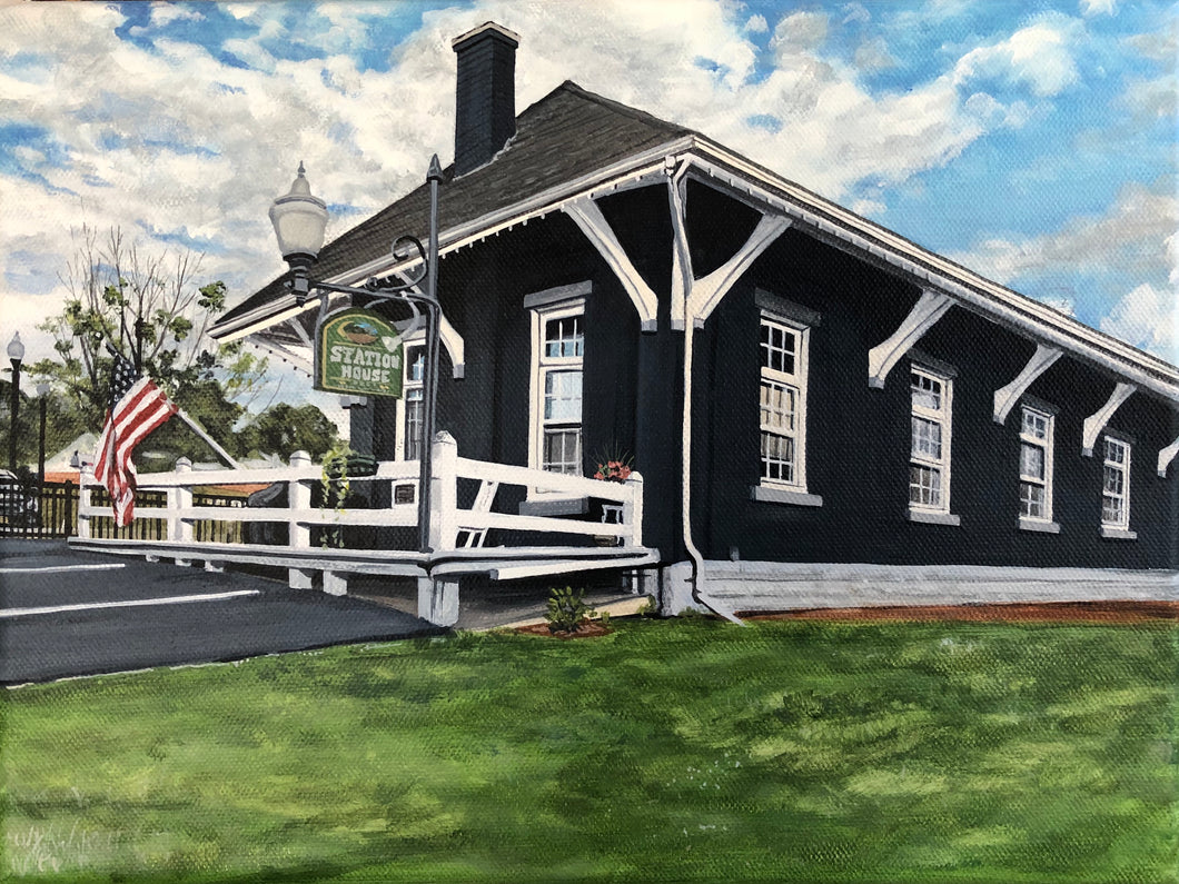Station House, 9”x12”