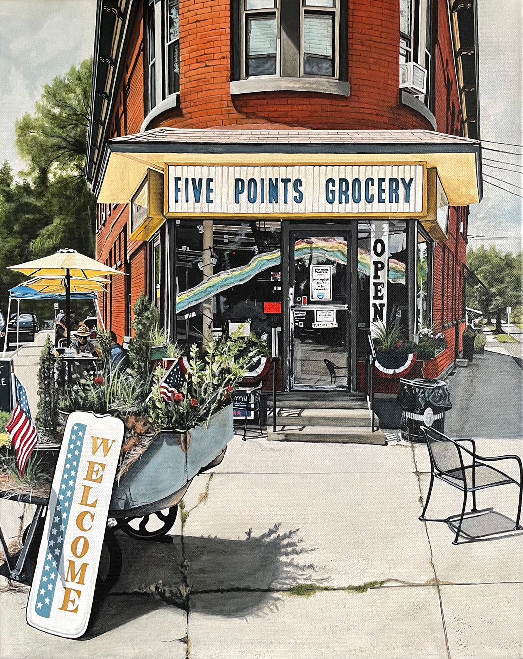 Five Points Grocery, 20”x16”