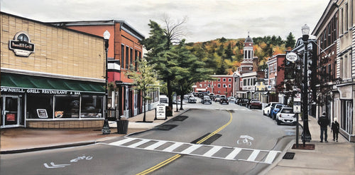 Saranac Lake Stroll, print