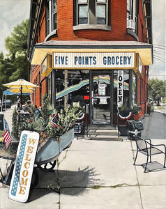 Five Points Grocery, print
